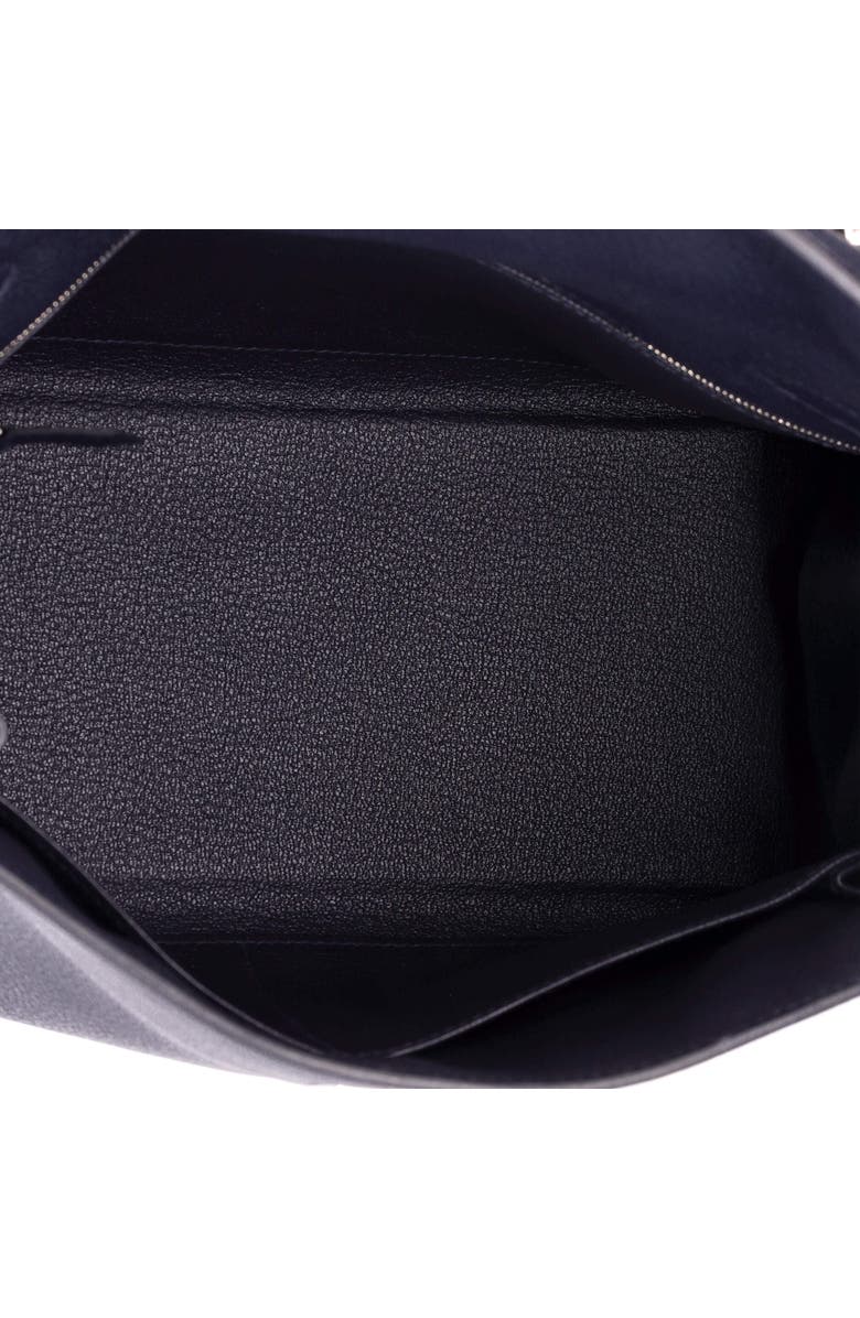 Pre-Owned Hermes Kelly Handbag Blue Togo with Palladium Hardware 28, Alternate, color, Bleu Nuit