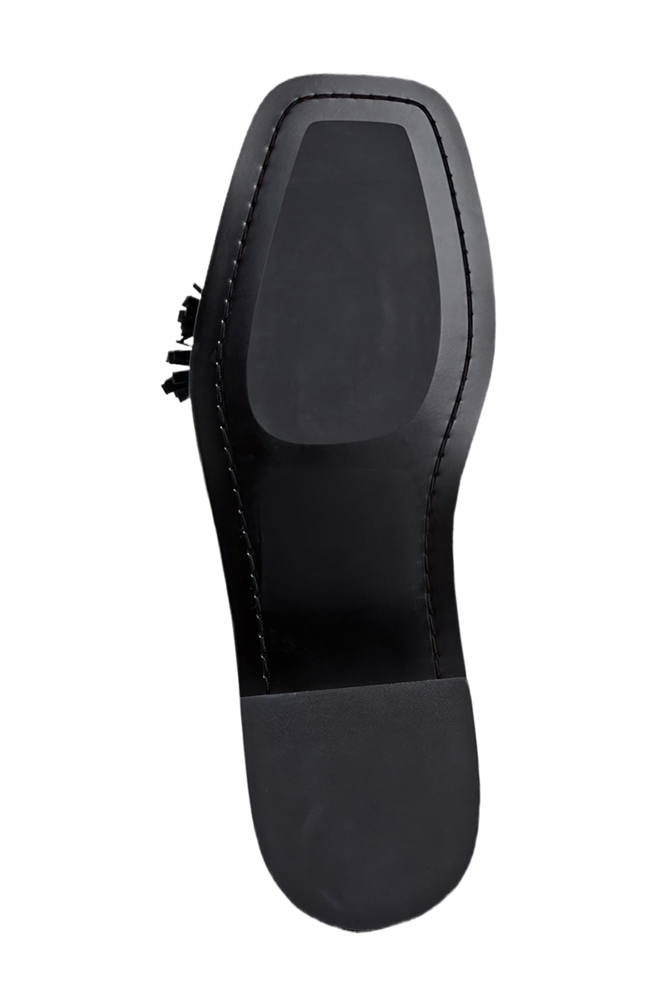 André Assous Pandora Tassel Loafer, Alternate, color, Black