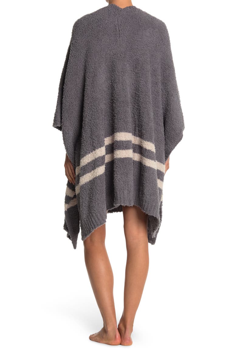 Barefoot Dreams CozyChic® Everything Cozy Lounge Poncho, Alternate, color, GRAPHITE/ STONE