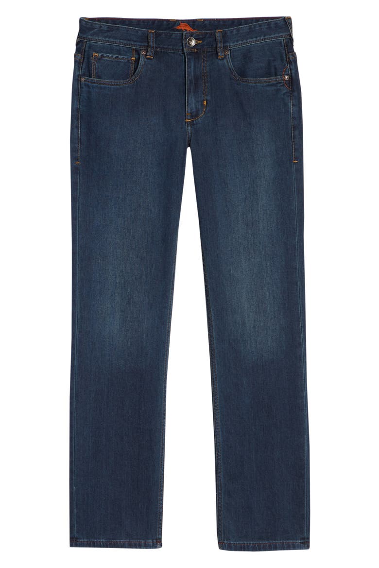 Antigua Cove Authentic Standard Fit Jeans, Alternate, color, DARK INDIGO WASH