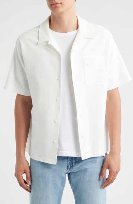 FRAME Relaxed Jacquard Camp Shirt