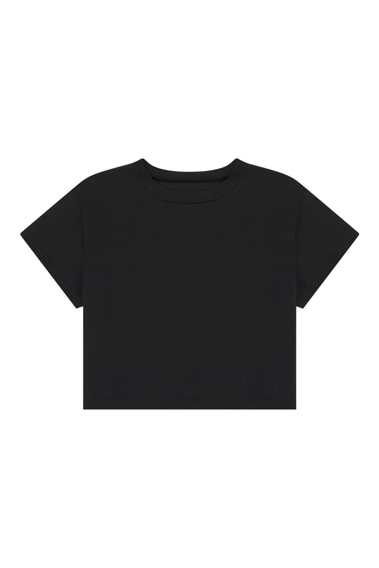 Organic Cotton Crop Top, Alternate, color, BLACK