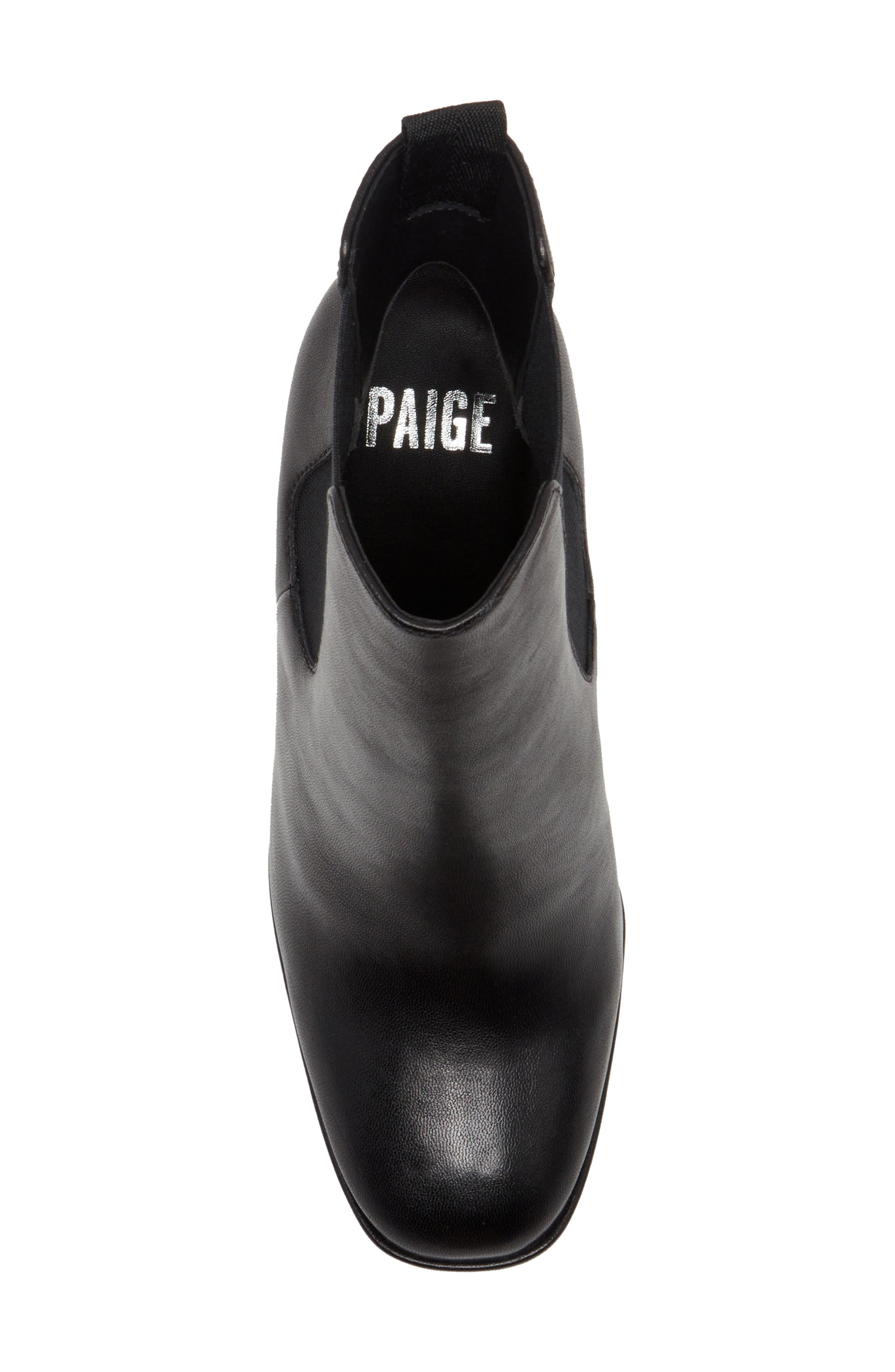 PAIGE Kyra Platform Chelsea Boot, Alternate, color, Black