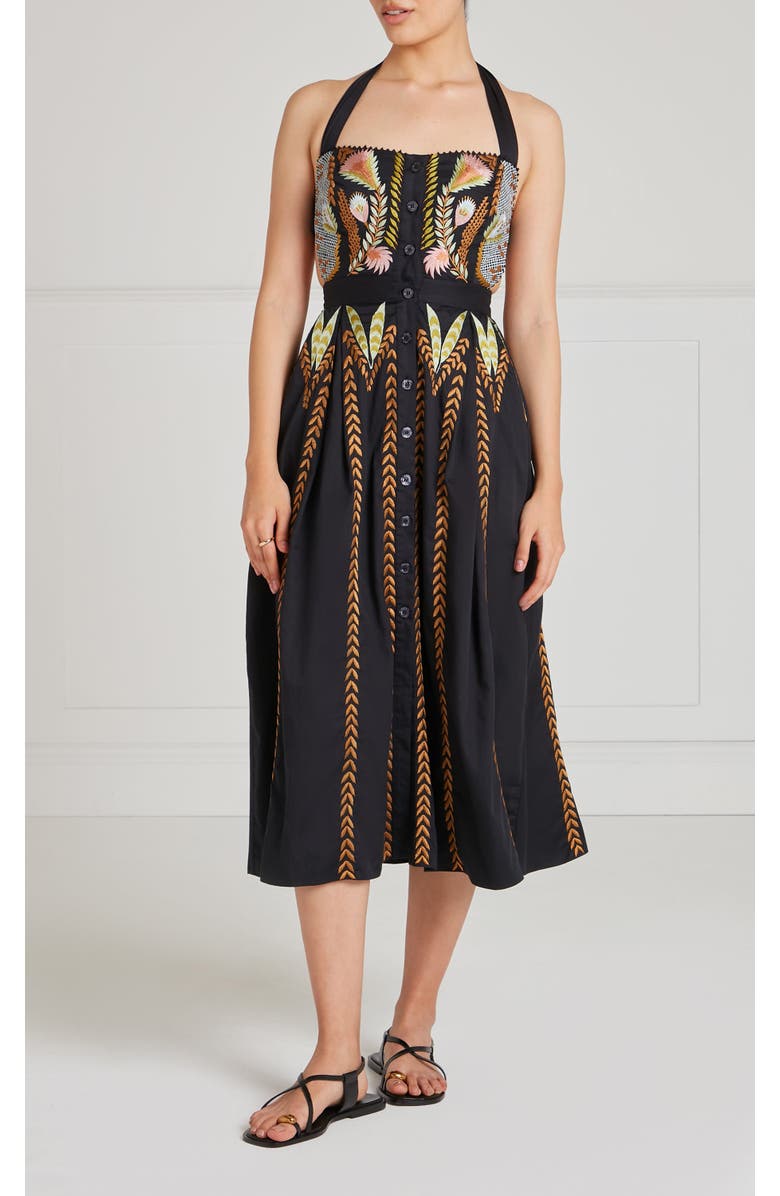 Temperley London Juniper Dress, Main, color, Black