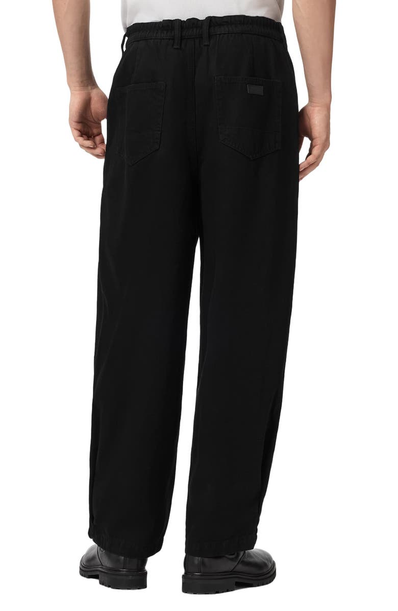 AllSaints Becco Straight Leg Pants, Alternate, color, Black