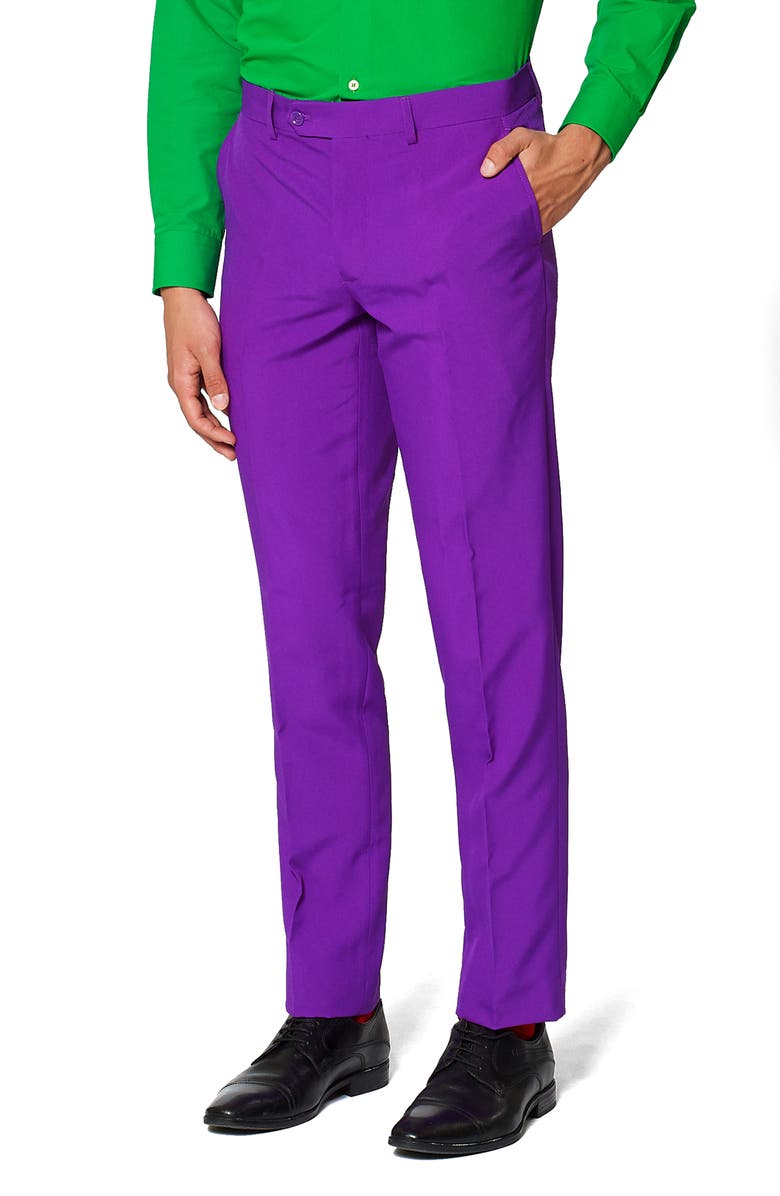 OppoSuits 'Purple Prince' Trim Fit Two-Piece Suit with Tie, Alternate, color, Purple