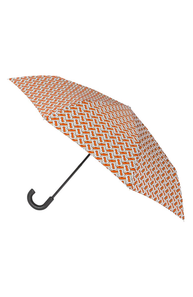 Burberry Trafalgar TB Monogram Umbrella, Main, color,