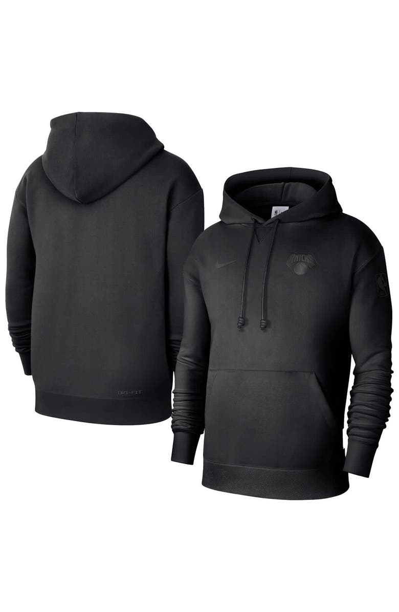 Nike Men's Nike Black New York Knicks Authentic Travel Standard Issue Dri-Fit Hoodie, Main, color, Black