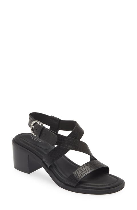 Geo Ankle Strap Sandal (Women)