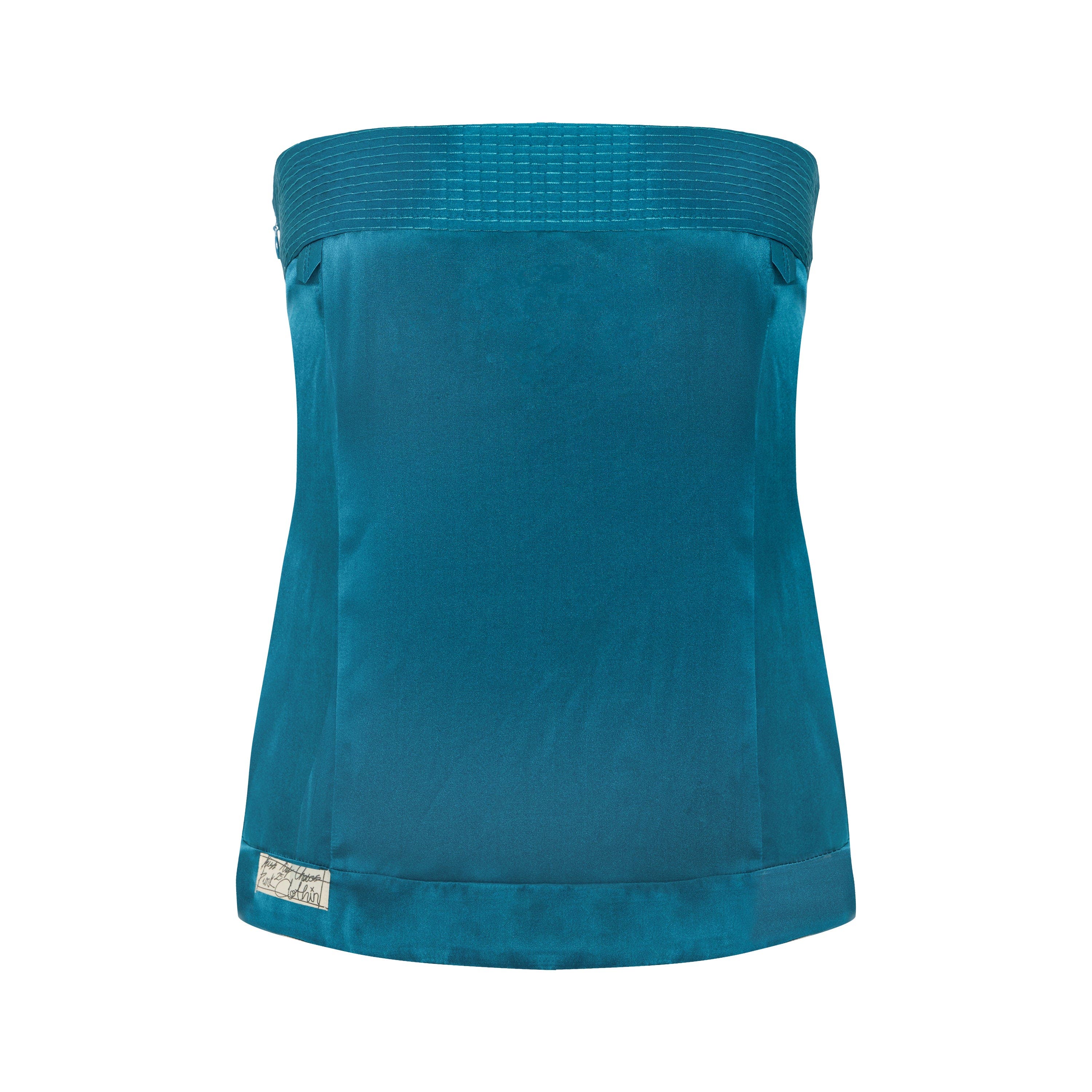 Pcfg Pure Silk Strap Top In Blue
