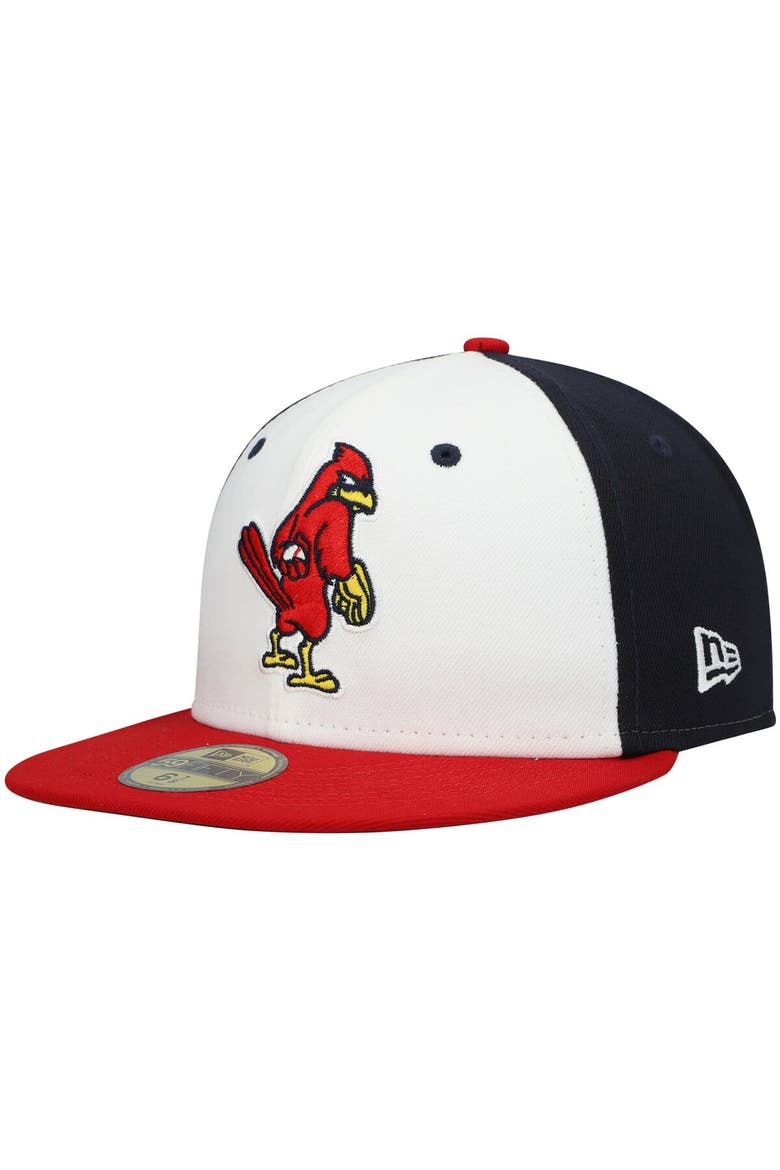 Men's New Era White Memphis Redbirds Authentic Collection Team Alternate 59FIFTY Fitted Hat, Main, color, White