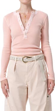 Citizens of Humanity Drea Waffle Knit Henley