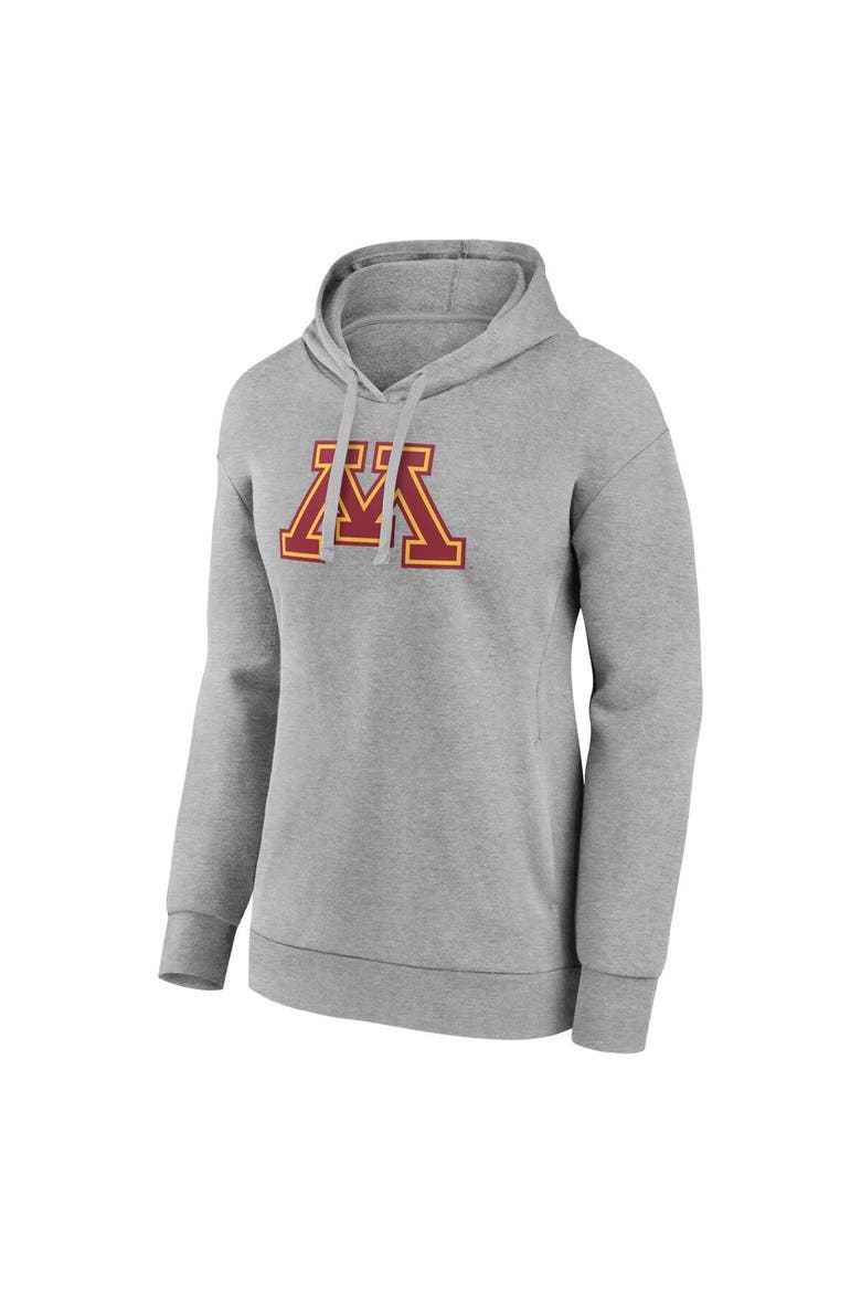 Women's Fanatics Branded Gray Minnesota Golden Gophers Evergreen Pullover Hoodie, Alternate, color, Gray