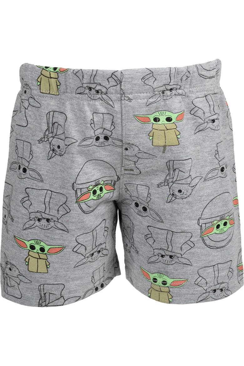 2-Piece T-Shirt and Shorts Set, Alternate, color, Grogu Green Grey