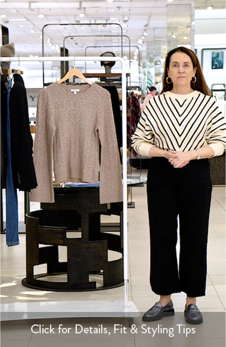 Rose Open Stitch Sweater, sales video thumbnail