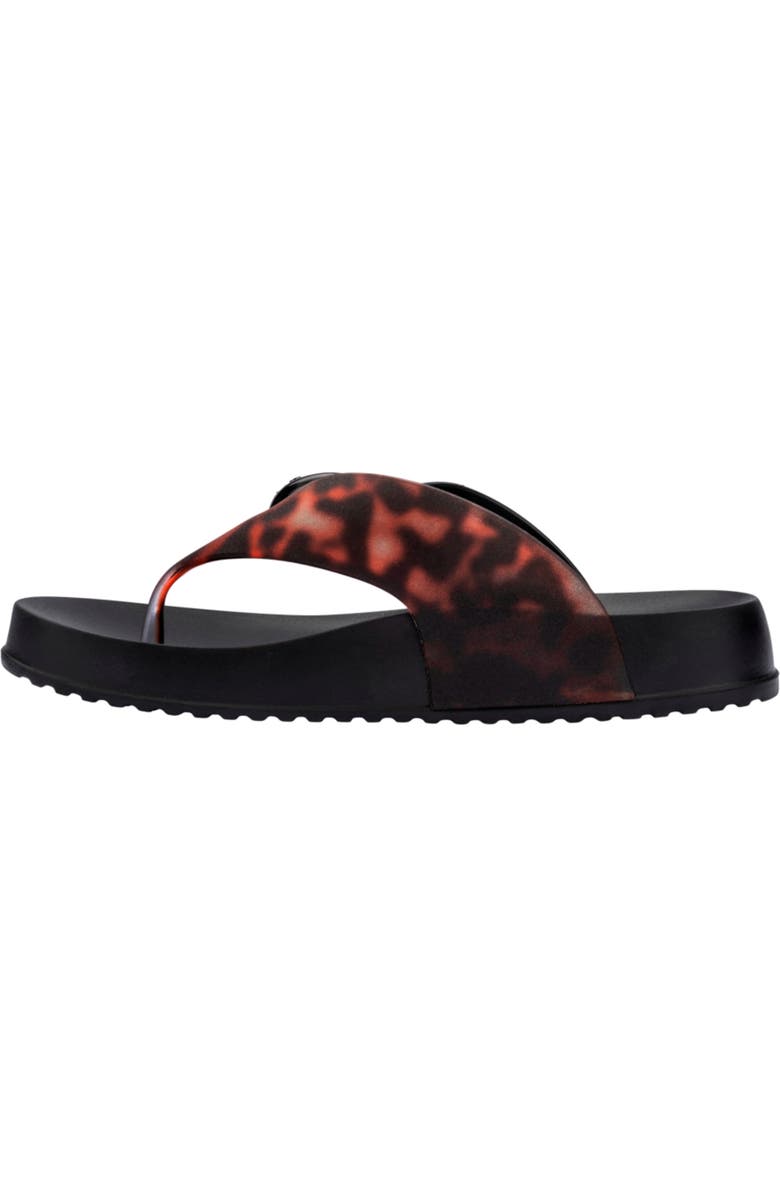 Melissa Cozy Water Resistant Platform Flip Flop, Alternate, color, Black/ Clear