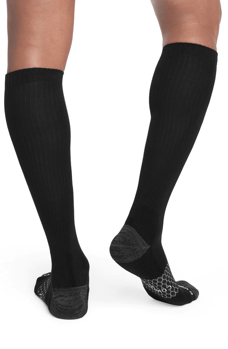 Bombas Knee High Crew Socks, Alternate, color, Black