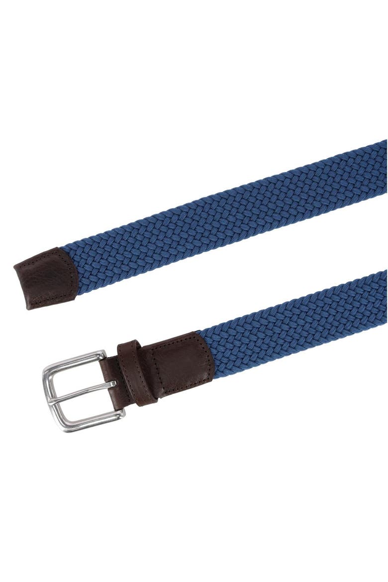 Sarge Solid Stretch Weave Limited Run Golf Belt, Alternate, color, Blue