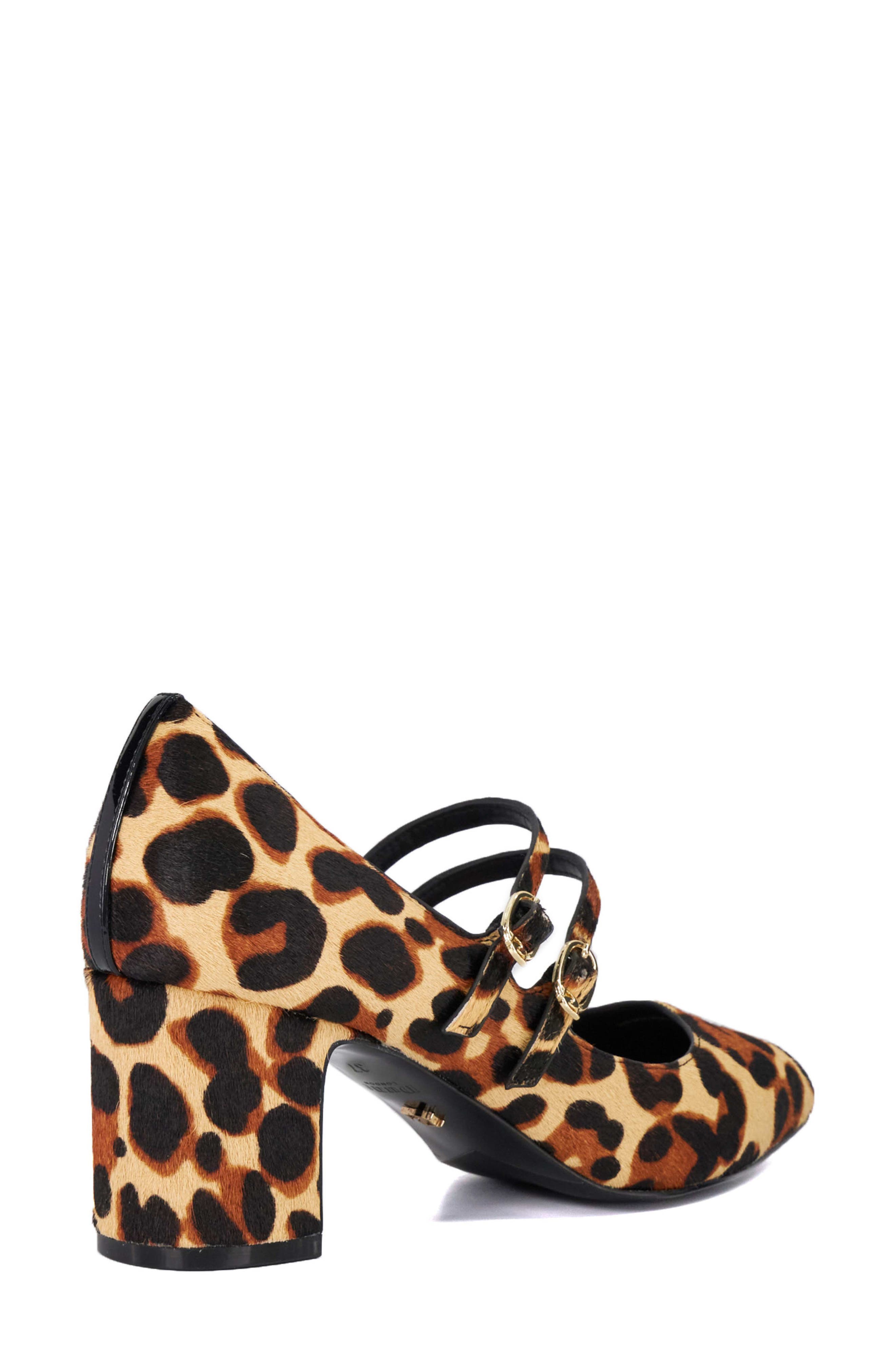 Dune London Approval Genuine Calf Hair Mary Jane Pump, Alternate, color, Leopard