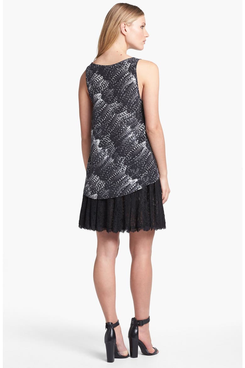 'Fiala' Silk Tank, Alternate, color, CAVIAR
