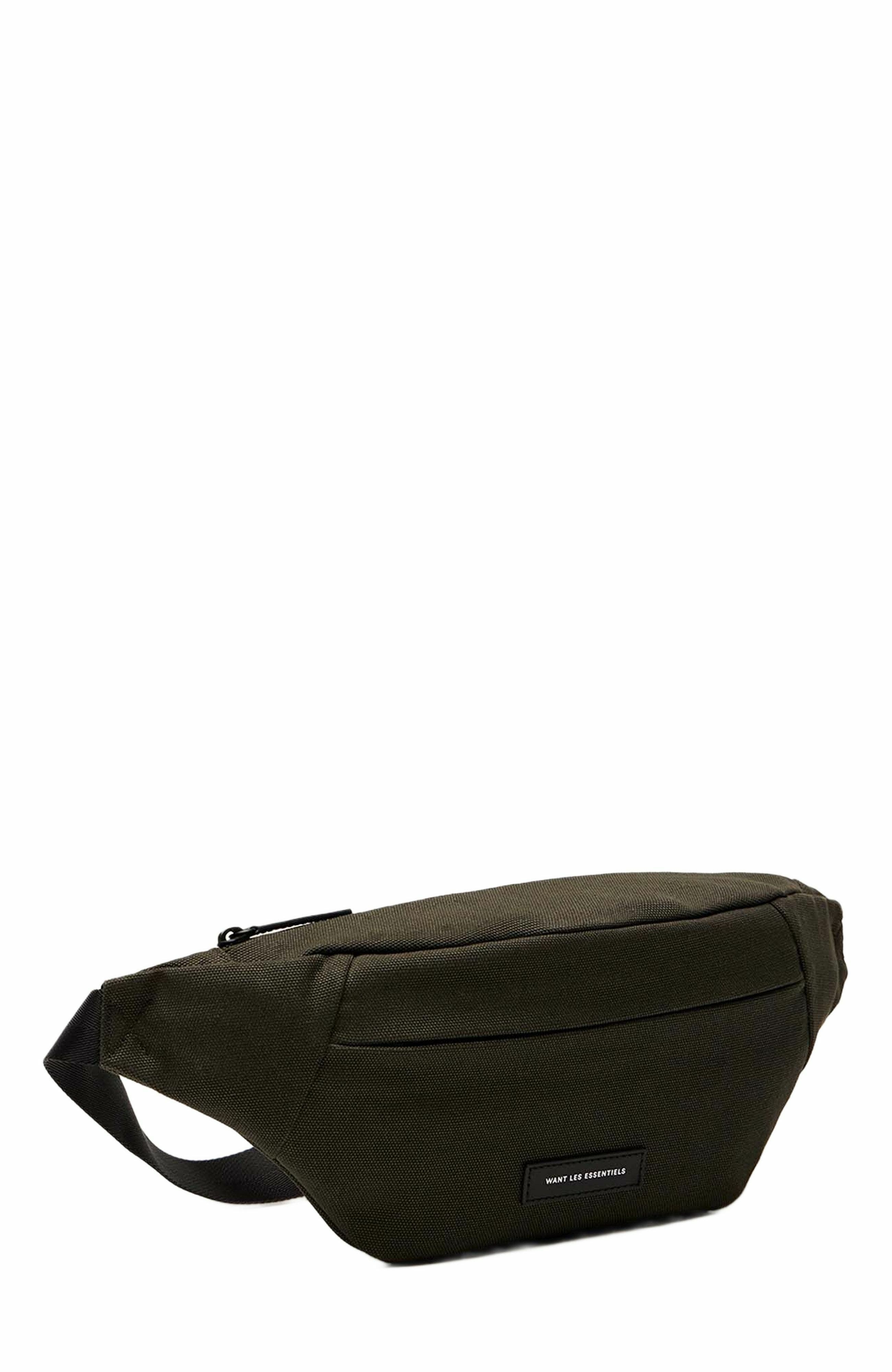 WANT Les Essentiels Atlin Organic Cotton Canvas Belt Bag, Alternate, color, Green