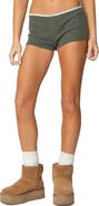 EDIKTED Georgina Waffle Stitch Shorts