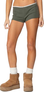 EDIKTED Georgina Waffle Stitch Shorts