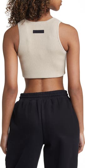 Fear of God Essentials Rib Crop Tank Top | Nordstrom