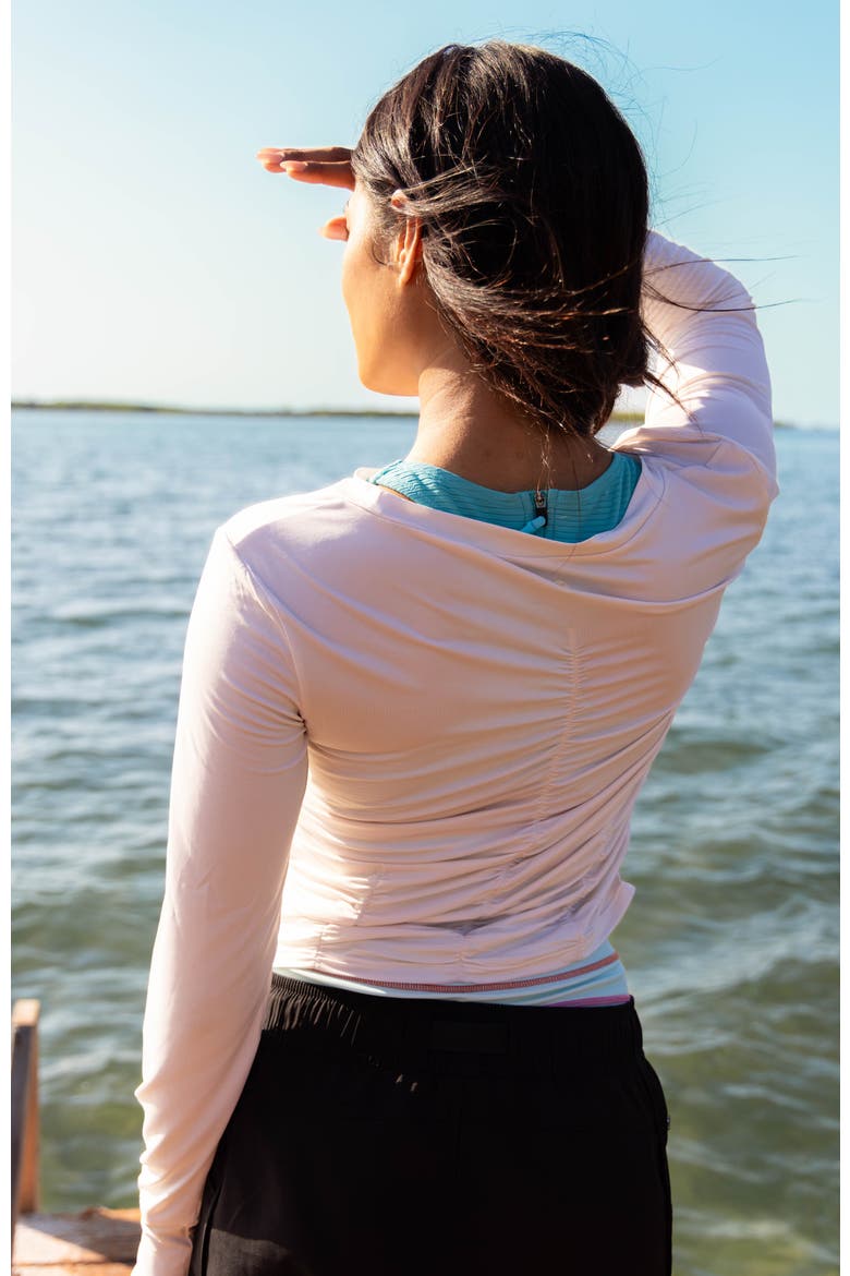 Ruched Sun Shirt, Alternate, color, Vanilla