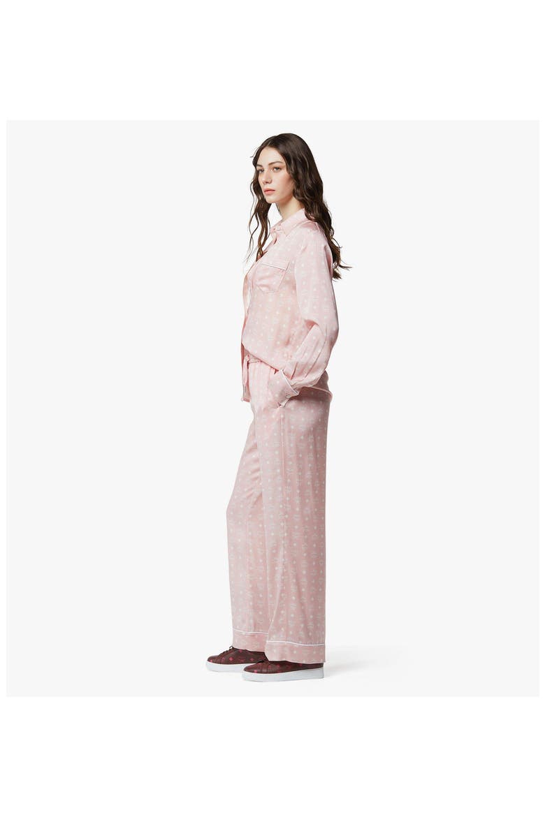 Silk Pajama Shirt, Alternate, color, Soft Pink