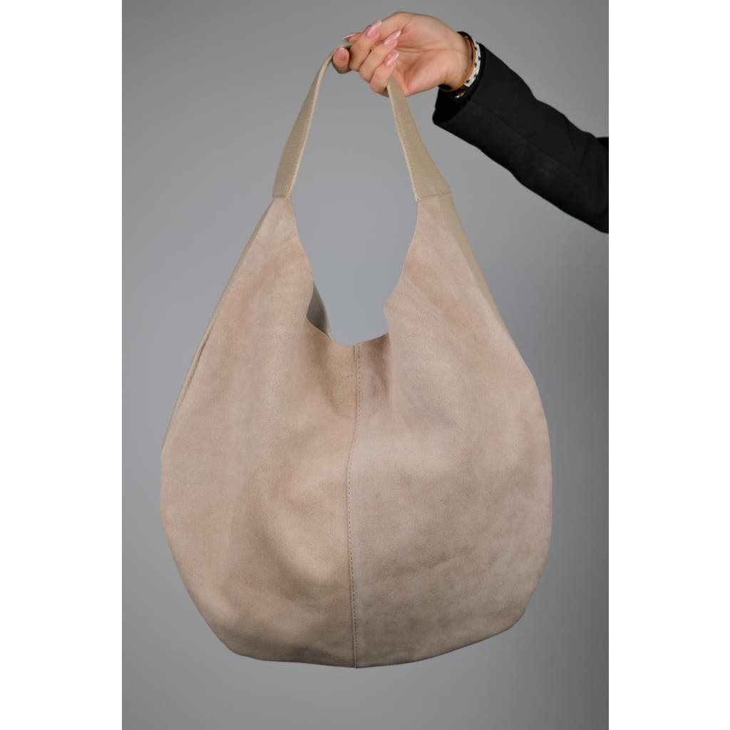 Forever & Always Shoes Puja Leather Shoulder Bag In Neutral