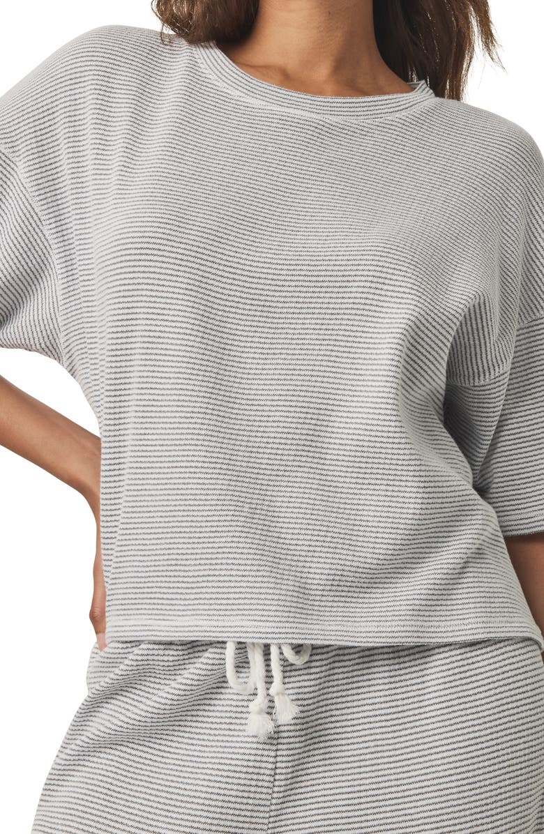 Splendid Stripe Cotton Blend Tee, Alternate, color, 