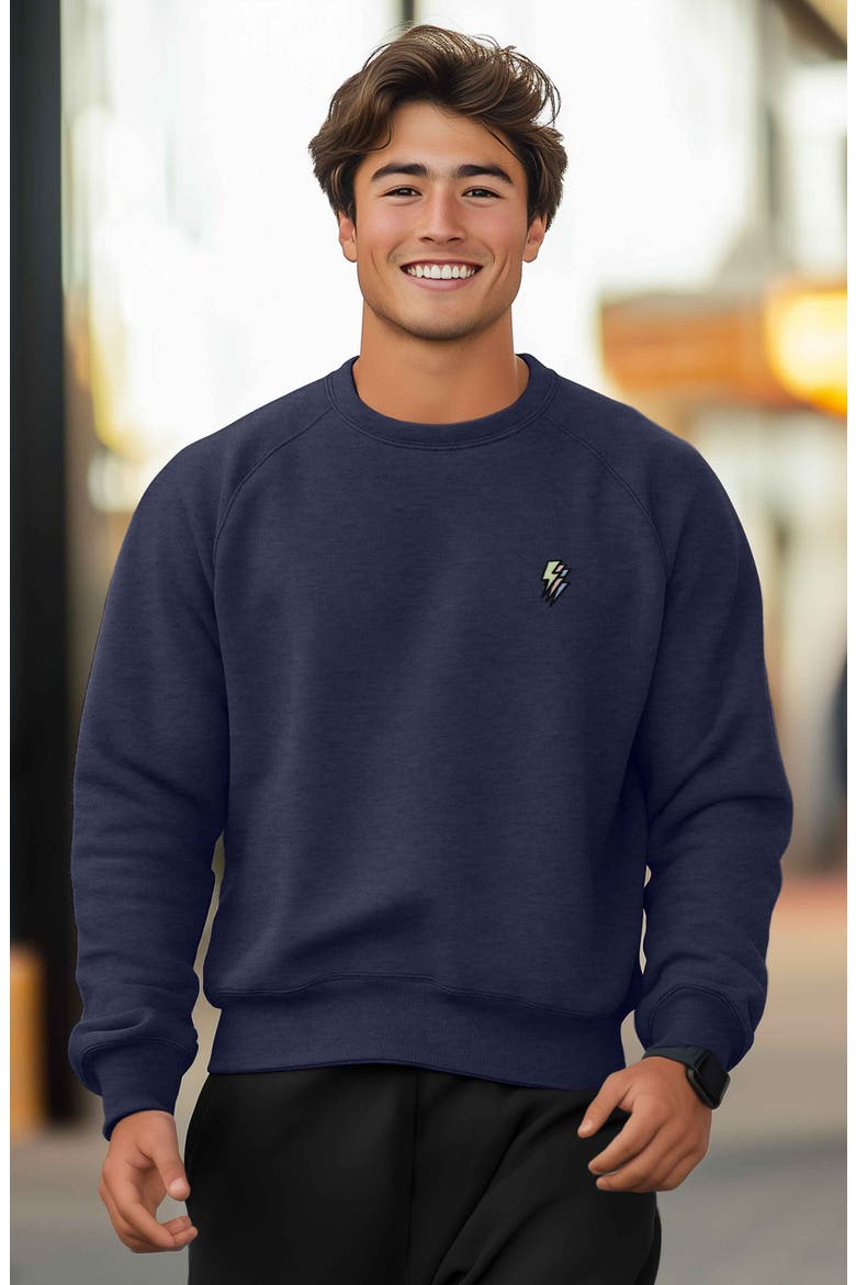 Lightning Fleece Sweatshirt, Alternate, color, Heather Navy
