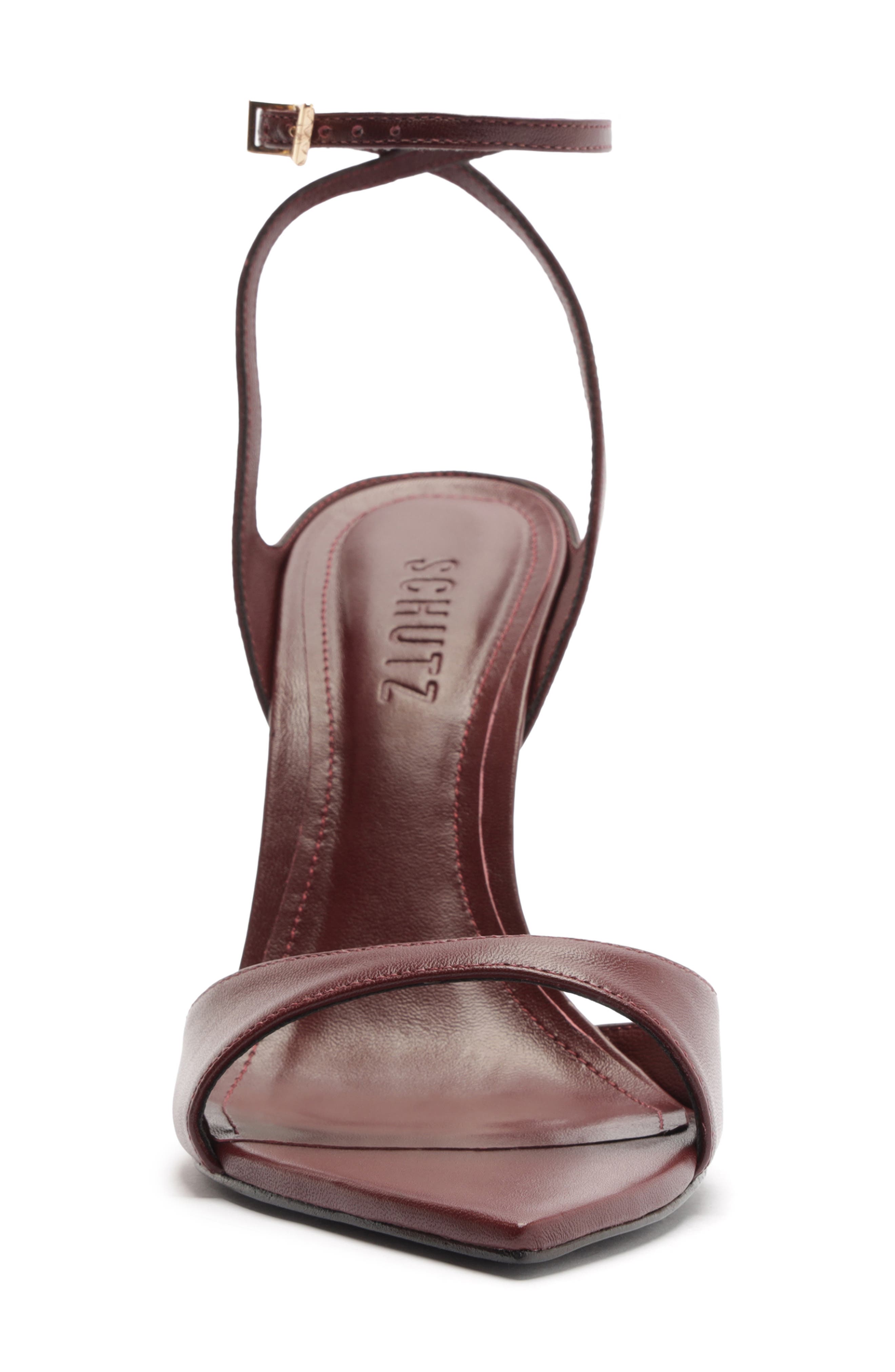 Zosia Ankle Strap Sandal, Alternate, color, WINE BERRY