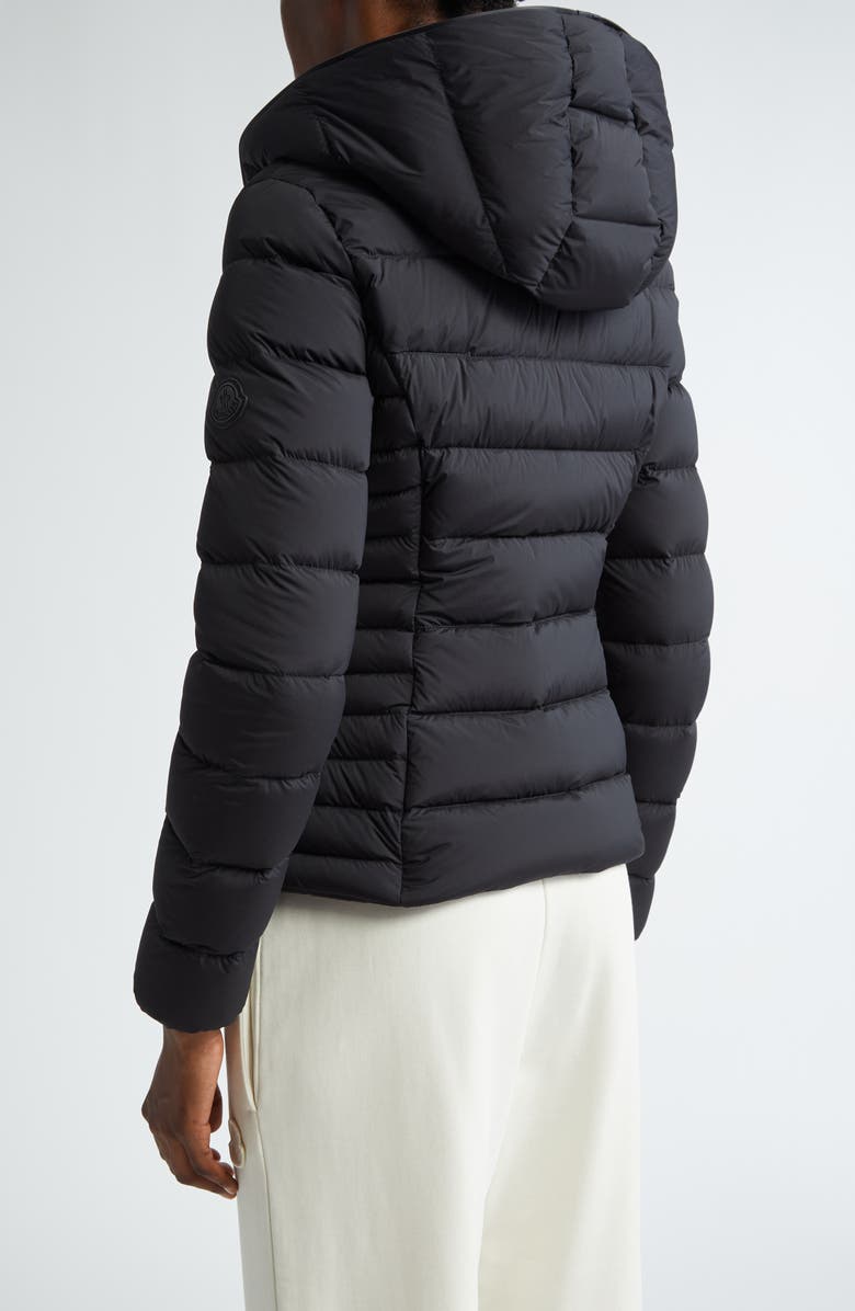 Moncler Herbe Quilted Hooded Down Puffer Jacket, Alternate, color, Black
