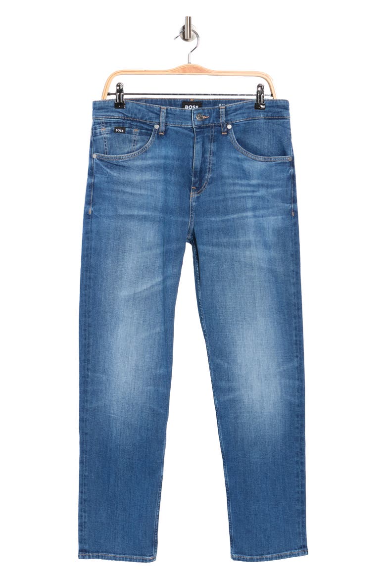 Re Maine Straight Leg Jeans, Alternate, color, BRIGHT BLUE