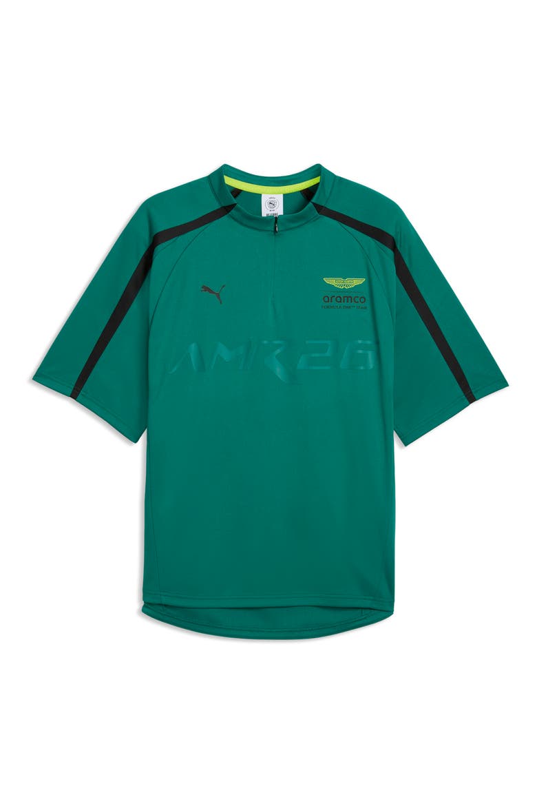x AMF1 Lifestyle Short Sleeve Quarter Zip Jersey, Alternate, color, GREEN LUX