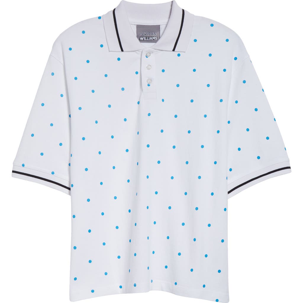 Shop Ashley Williams Polka Dot Polo In Polka Dots