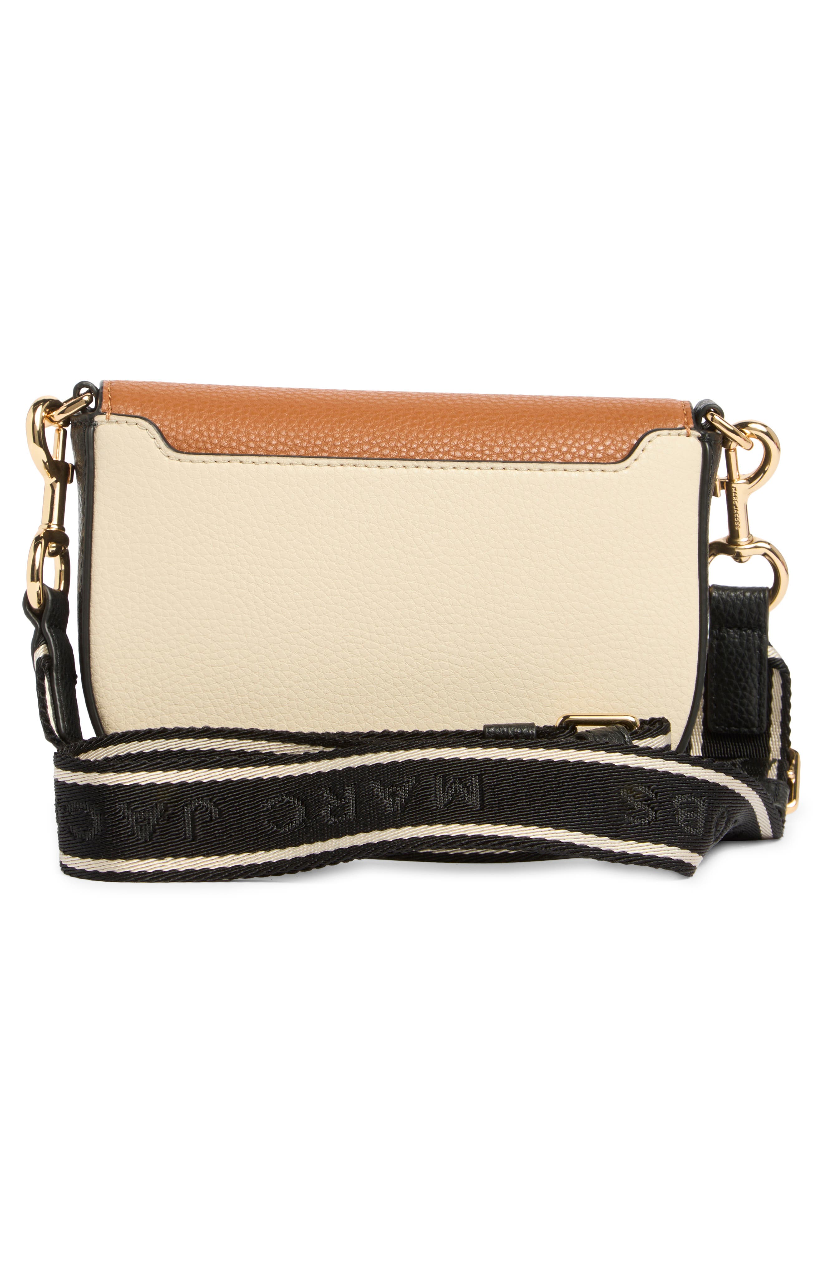 Marc Jacobs Small CB Signet Turnlock Saddle Bag, Alternate, color, Smoked Almond Multi