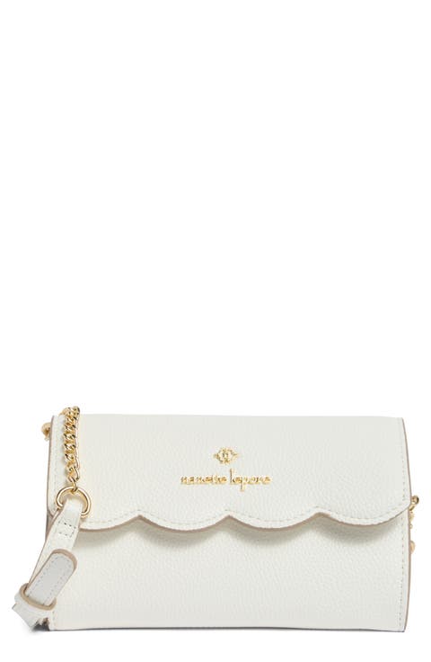 Ruthie Scallop Flap Wallet on a Chain