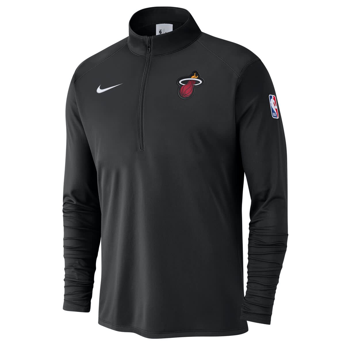 Men's Nike Black Miami Heat 2024/25 Courtside Performance Half-Zip Top - image 2