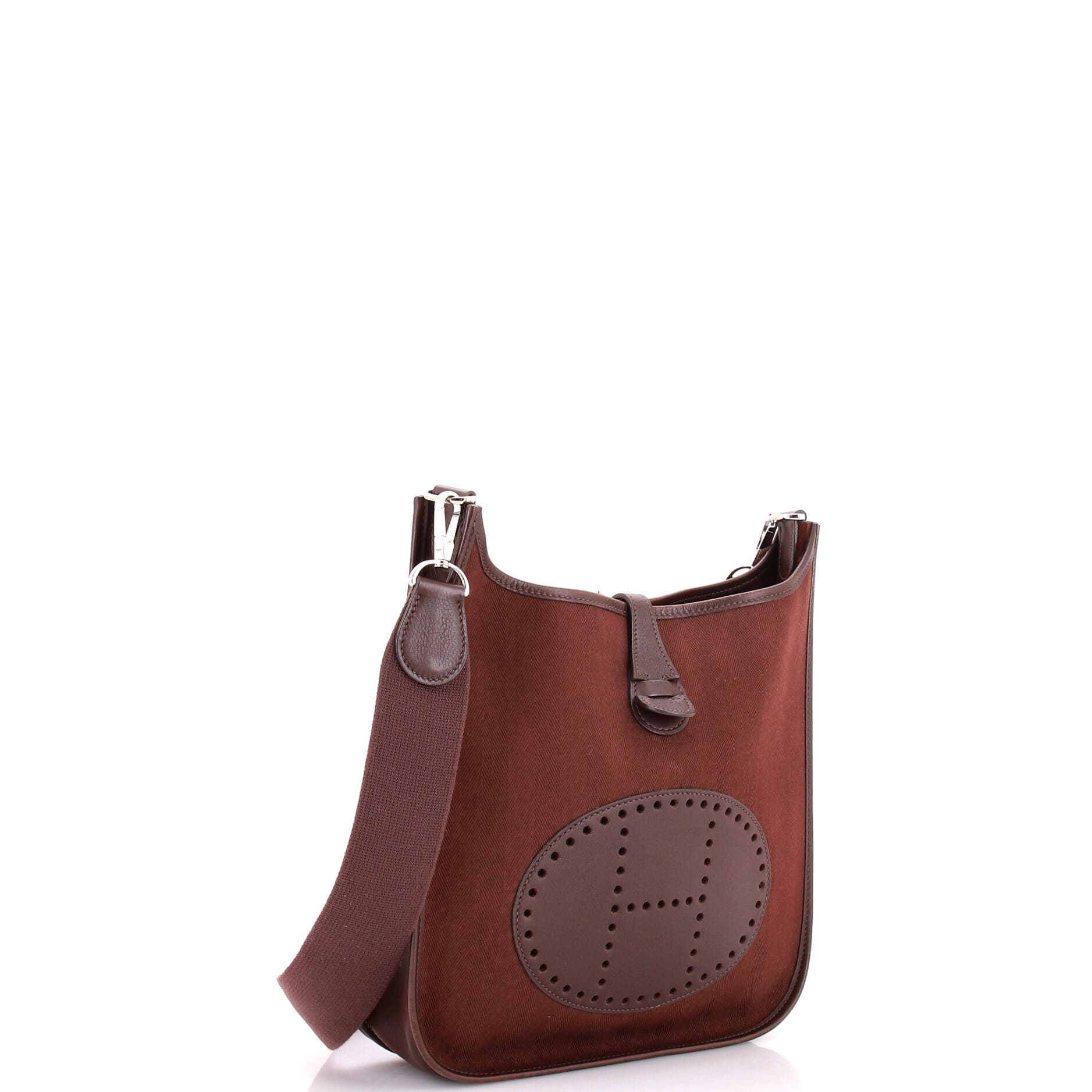 Evelyne Bag Gen II Toile and Leather PM, Alternate, color, Brown
