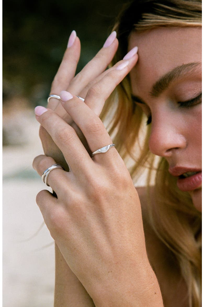 Sunrise Ring, Alternate, color, Silver