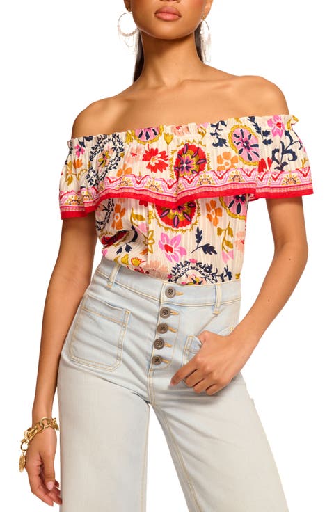 Maia Off the Shoulder Ruffle Top