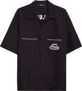 AMIRI Club Amiri Embroidered Camp Shirt