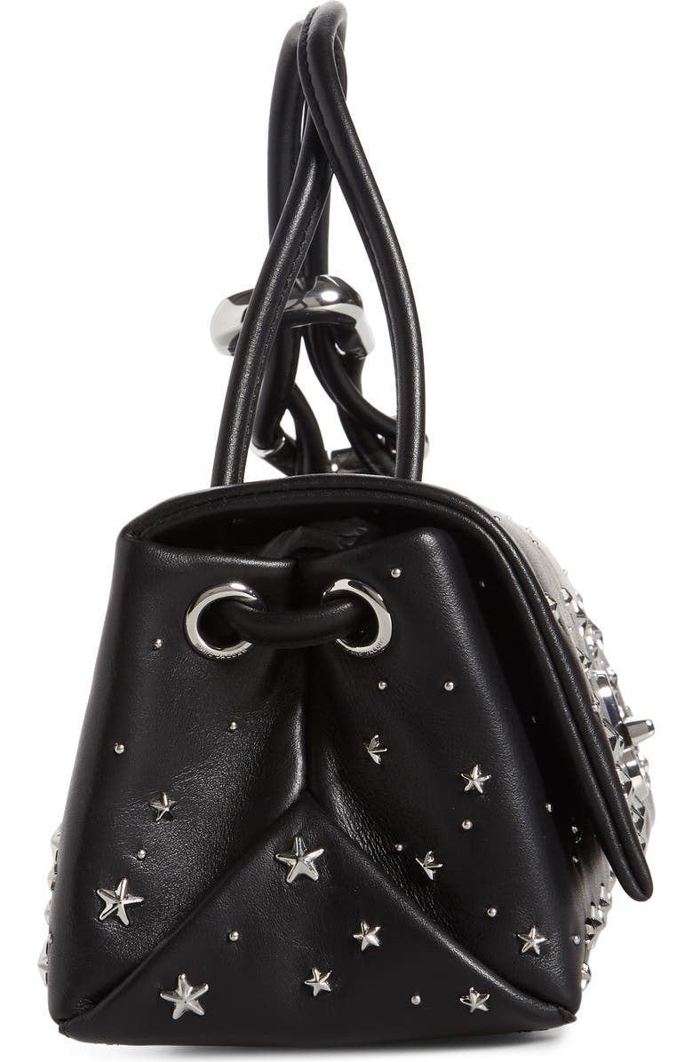 Marc Jacobs The Mini Dual Star Studded Leather Top Handle Bag, Alternate, color,