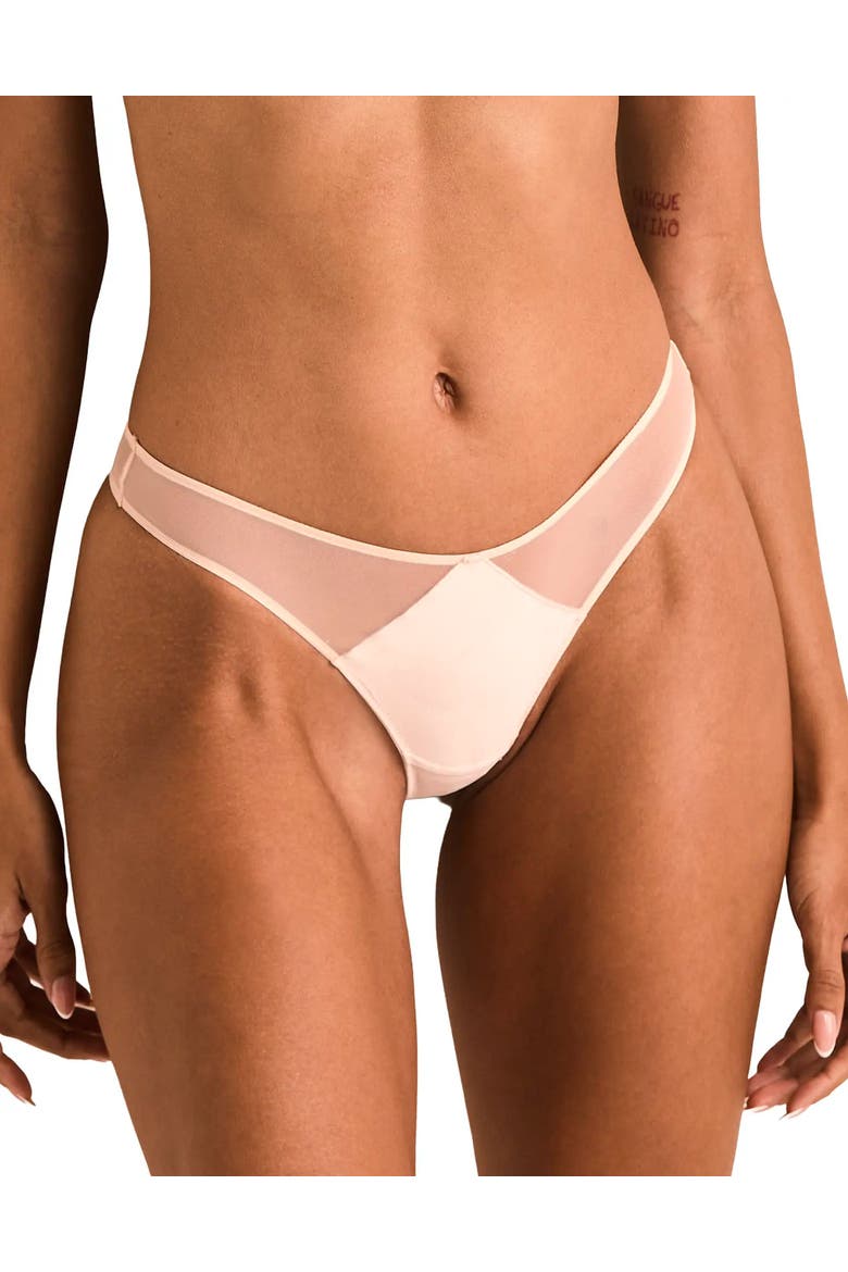 Brittani Thong Panties, Main, color, Light orange