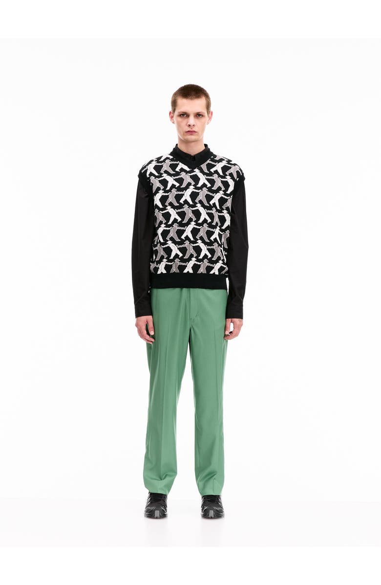 vowels Tag-A-Long Knitted Vest, Alternate, color, Black