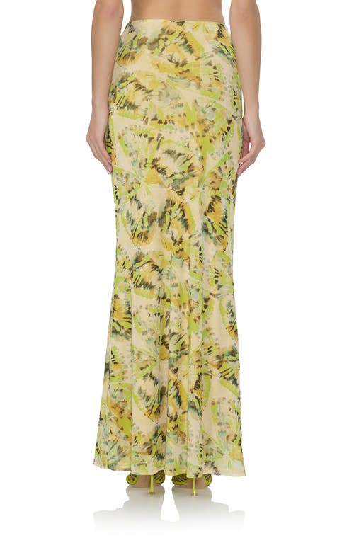 AFRM AFRM TEGAN PRINT MESH MAXI SKIRT 