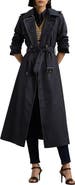 Lauren Ralph Lauren Double Breasted Belted Water Repellent Trench Coat